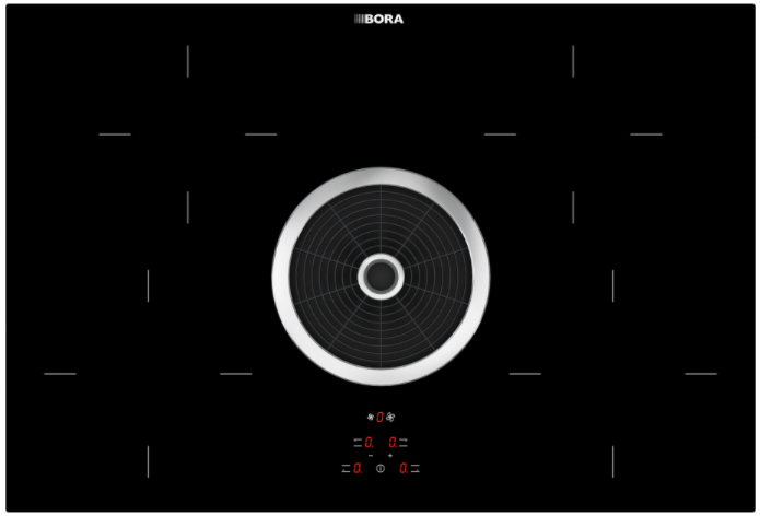 PURE - Table de cuisson induction avec dispositif aspirant (évacuation  d'air)